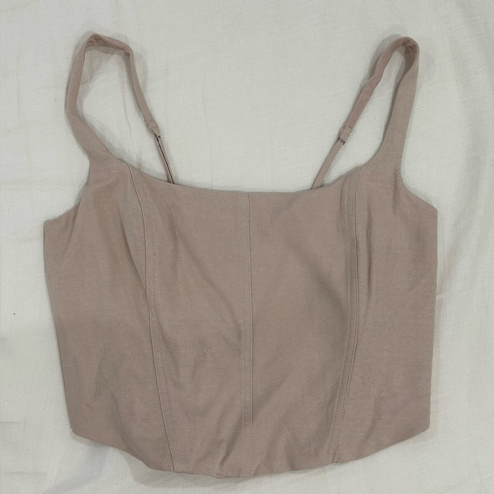 Abercrombie & Fitch Mauve Pink Cropped Cami Tank